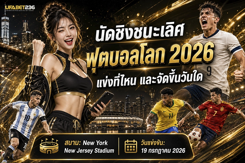 นัดชิงชนะเลิศฟุตบอลโลก 2026 แข่งที่ไหน