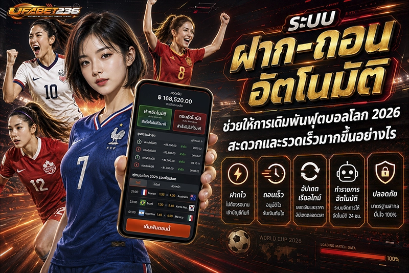 แทงบอลโลก 2026 ฝาก-ถอน ออโต้